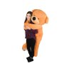 Plyšový medvěd 190 cm světle hnědý 7