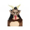 maska s vlasy cert krampus s rohy a jazykem 2