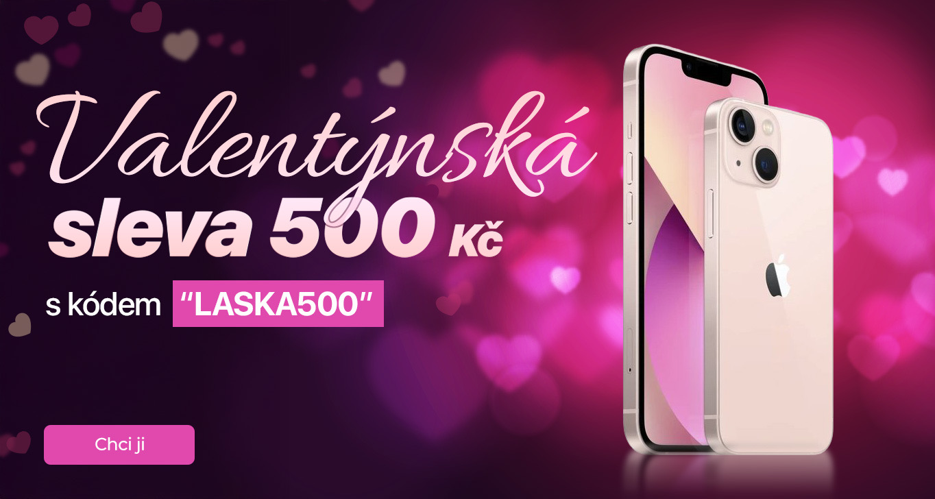 Valentýnská sleva na 500KČ