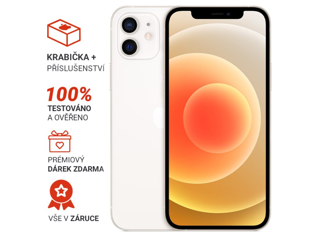 iPhone 12 64GB White/Bílá - Zánovní - LevneiPhony.cz