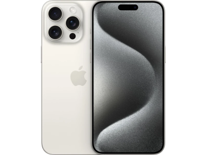 iphone 15 pro max white titanium front back