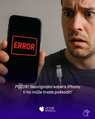 Tuhle chybu udělal každý minimálně jednou! Neoriginální napájecí kabel k iPhonu ti ho může trvalet poškozovat. 🪫❗️ V čem...