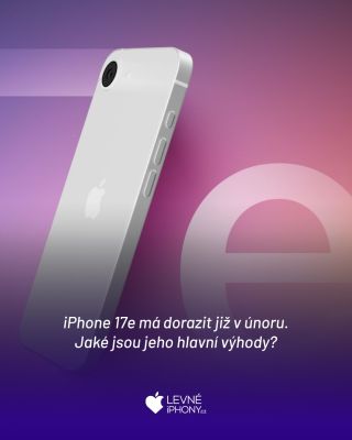 Apple bude již v únoru tohoto roku vydávat nový sub-model iPhonu 17 a to iPhone 17e. 📱 Tento mobil slibuje daleko lepší...