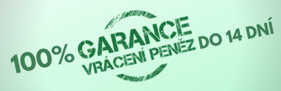 100% GARANCE VRÁCENÍ PENĚZ DO 14 DNÍ