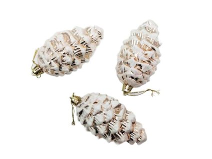 5960 1 sada ozdob na stromecek sisky 3 ks ruzne barvy