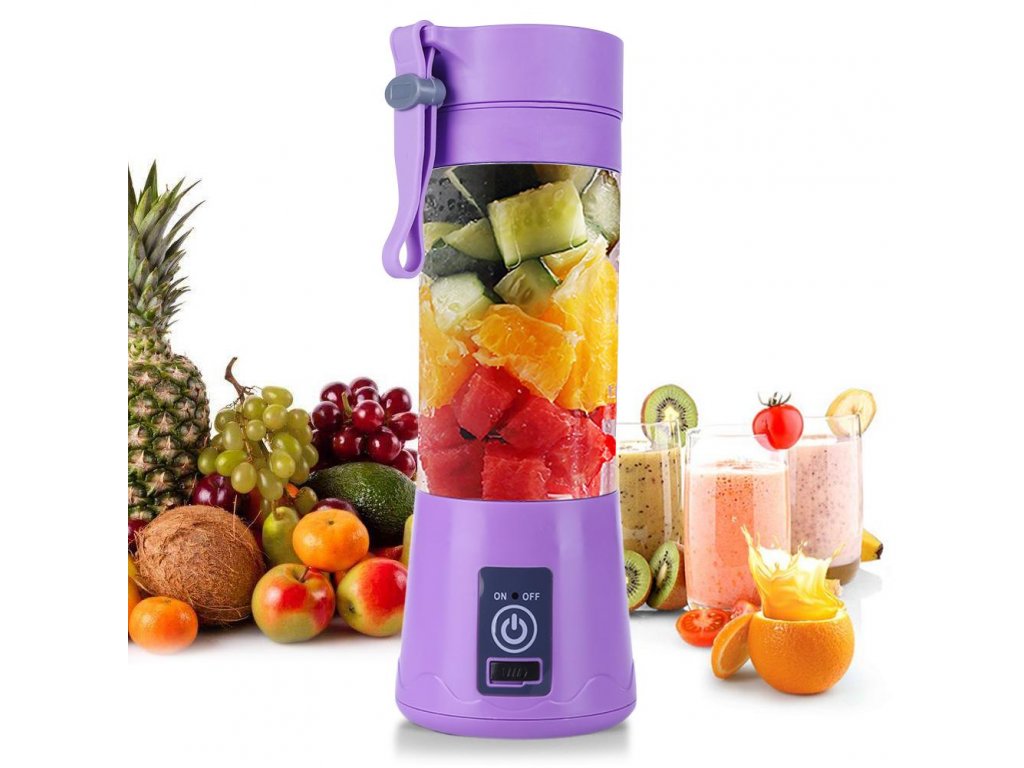 Přenosný usb smoothie mixér Barva: Fialová