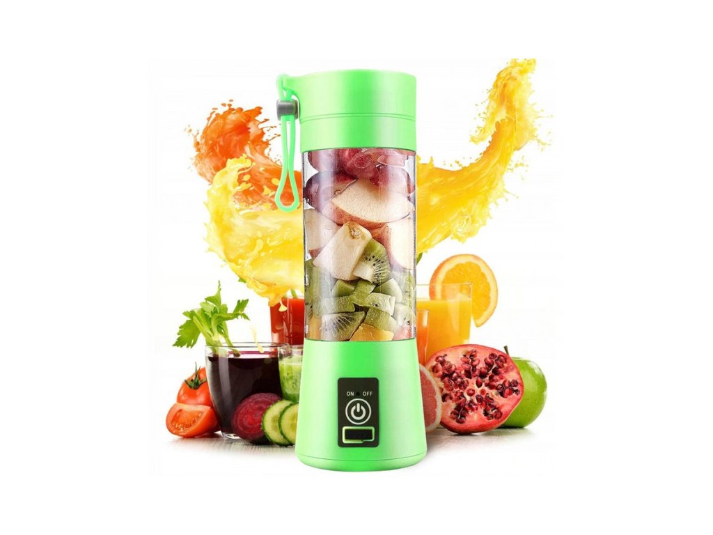 Přenosný usb smoothie mixér Barva: Zelená