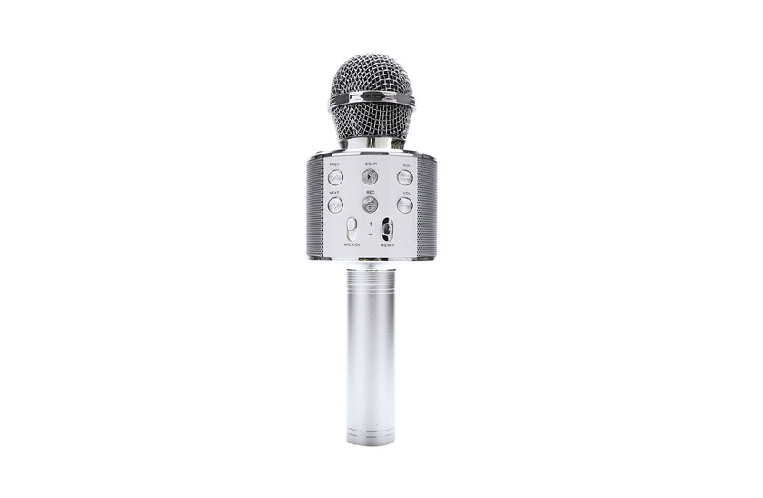 Bezdrátový karaoke mikrofon WS-858 - Rose Gold Barva: Silver