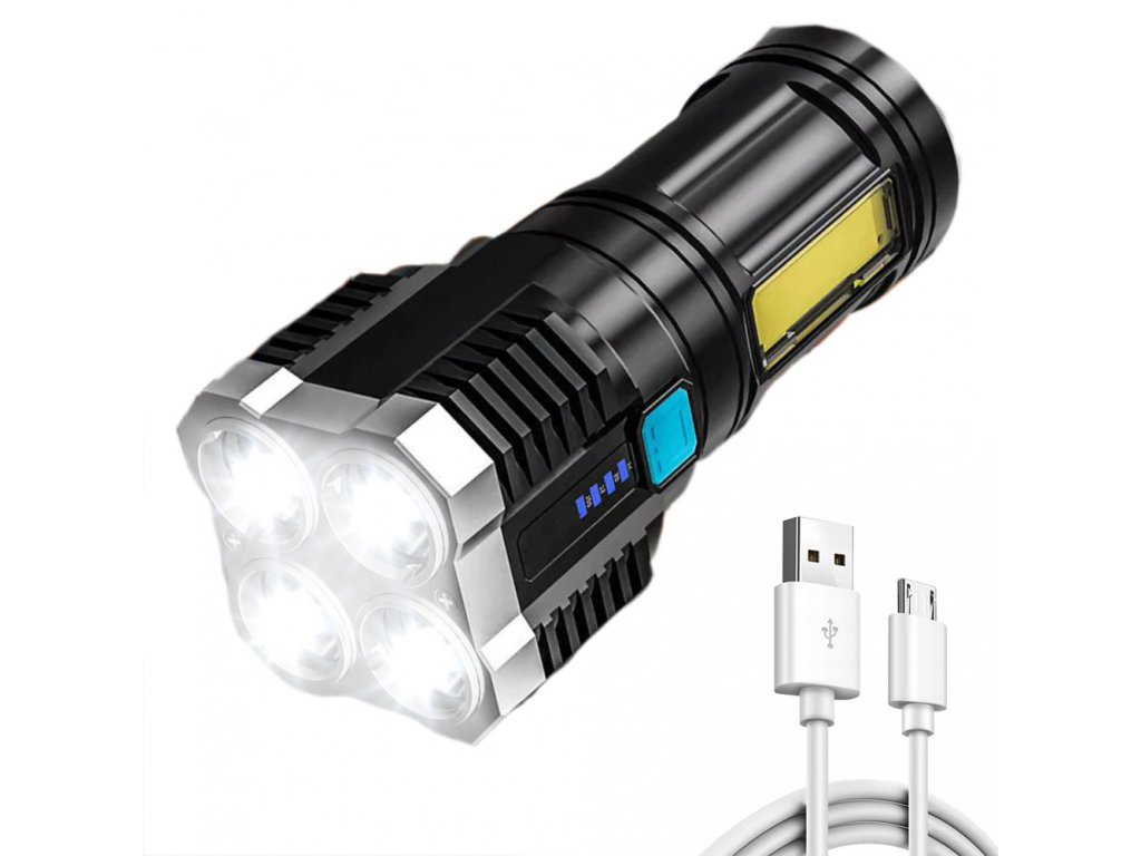 LED COB multifunkční svítilna