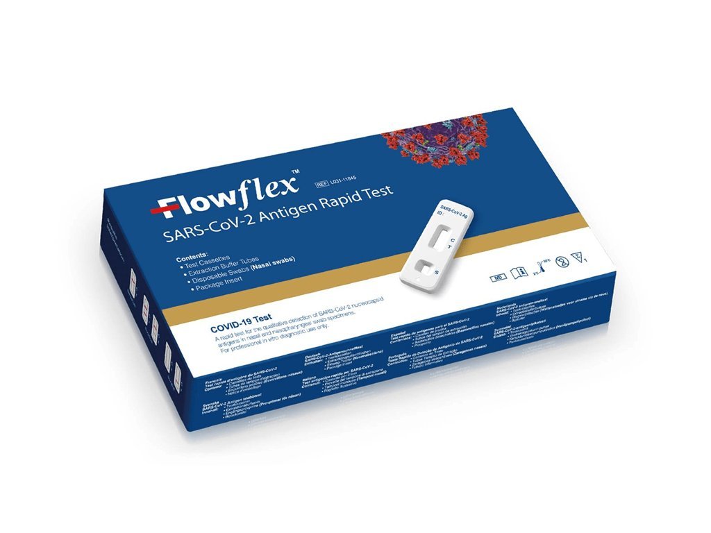 1x FlowFlex Antigenní rychlotest na COVID-19 z přední části nosu - PRO SEBETESTOVÁNÍ