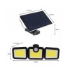 Solární osvětlení 171 LED COB se senzorem pohybu