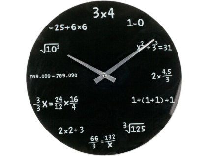 matematicke hodiny sklenene 2