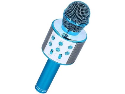 Karaoke bluetooth mikrofon (Barva Modrá)