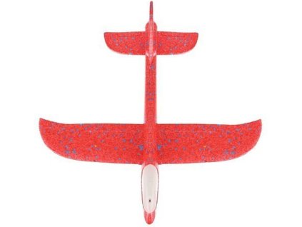 Pěnové Házecí Letadlo LED 47x49 (Barva Červená)