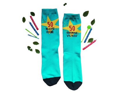 Veselé ponožky - 50 Nejlepší ročník (Velikost 39-42)