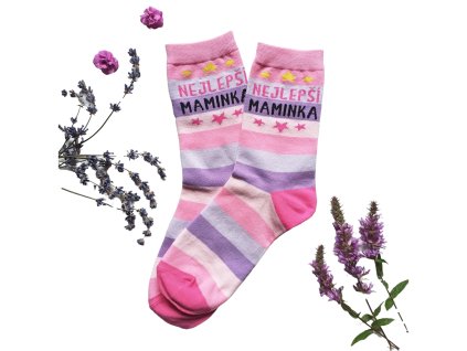 Veselé ponožky - Nejlepší maminka (Velikost 35-38)