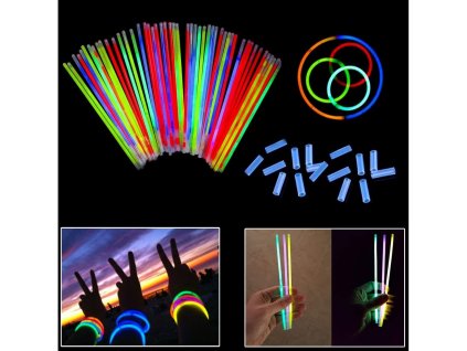 1532 2 svitici naramky lightstick 100 ks barevne 2