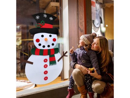 15549 6 vanocni plsteny snehulak diy 7