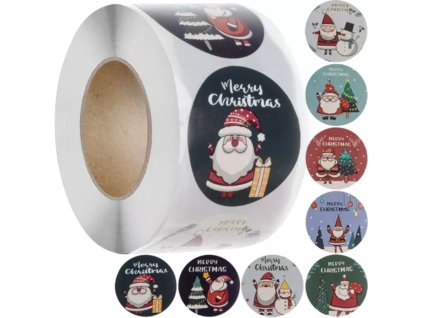 16162 vanocni samolepky role 500 ks 1