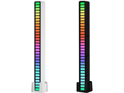 LED ambientní RGB osvětlení USB s dobíjecí baterií (Barva Bílá)