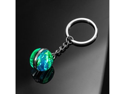 17158 4 privesek na klice sklenena planeta zeme svitici 5
