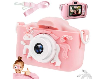detsky digitalni fotoaparat jednorozec ruzovy 1