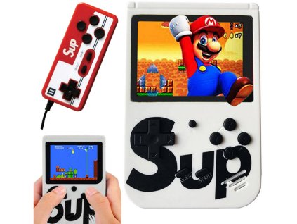 Herní konzole s ovladačem SUP 400 v 1 (Barva Bílá)