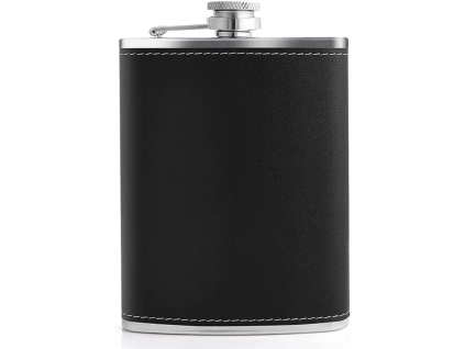Placatka nerez ekokůže černá (objem 210 ml)