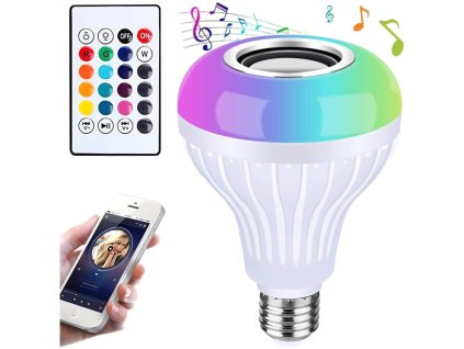 barevna zarovka s bluetooth reproduktorem led rgb 1