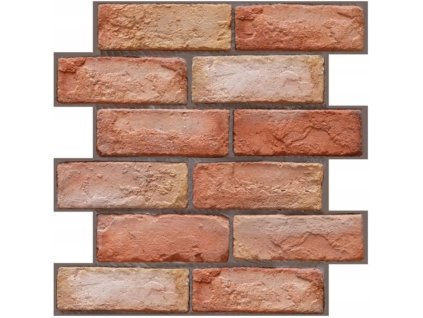 3d samolepici tapeta cervene cihly 30x30 cm 2