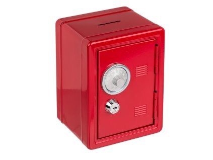 Mini bankovní trezor (Barva Červená)