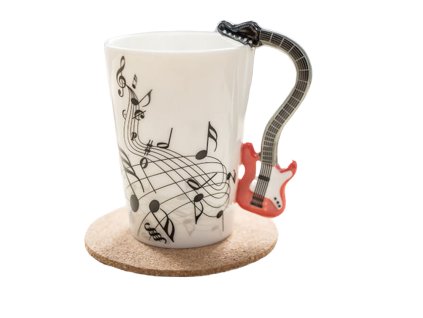 2388 1 kytarovy hrnek cerveny