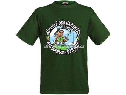 Tričko - Špatný den na rybách (Barva Černá, Velikost L)