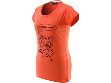 Tričko - Ukážeš mi pindíka? (Barva Bílá, Velikost L)