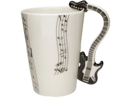 2951 6 kytarovy hrnek elektricka kytara cerna 7