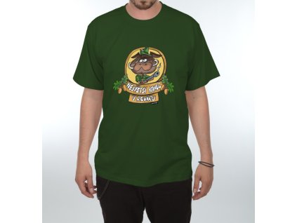 Tričko - Největší kanec (Barva Zelená, Velikost L)