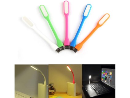 Ohebná USB lampička (Barva Bílá)