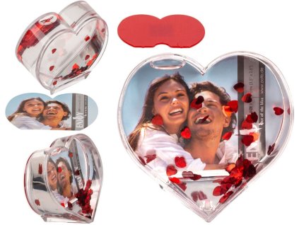 3d fotoramecek ve tvaru srdce 1