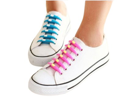 Silikonové tkaničky do bot (Barva Bílá)