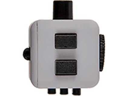 Fidget Cube antistresová kostka (Barva Bílo-černá)