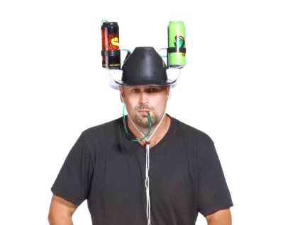 7110 kovbojsky klobouk na dve plechovky 1