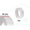 oboustranna nano lepici paska 30 mm x 3 m transparentni 9