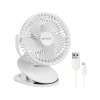 Ventilátor s klipem USB, 1200 mAh, USB-C (Barva Bílá)