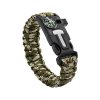 Náramek přežití Paracord 5 v 1 (Barva Army)
