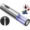 automaticky elektricky otvirak na vino s led stribrny 3