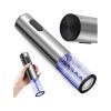 automaticky elektricky otvirak na vino s led stribrny 1
