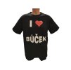 Tričko - I love bůček (Barva Černá, Velikost L)