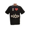 Tričko - I love bůček (Barva Černá, Velikost L)