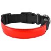 Svítící obojek pro psy červený (Velikost M)