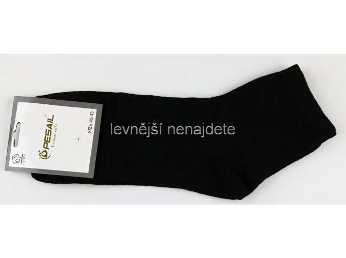 Pánské bavlněné ponožky černé
